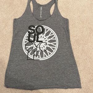 SOULCYCLE RACERBACK TANK GREY HEATHER SIZE SMALL